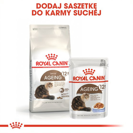 Royal Canin Ageing +12 Senior 400g Karma Sucha Dla Kotów Dojrzałych Powyżej 12 Roku Życia