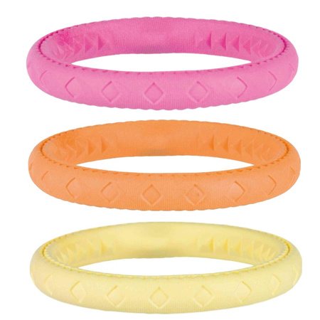 Zabawka Pływająca Obręcz Frisbee dla Psa Trixie Żółta 25cm