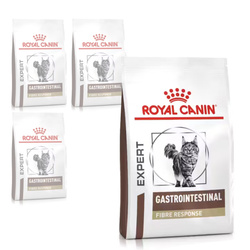 Royal Canin Veterinary Gastrointestinal Fibre Response 4x400g Sucha Karma Dla Kotów Wsparcie Układu Pokarmowego