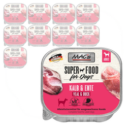 MAC's Dog Bezzbożowa Mokra Karma Dla Psa Tacka 10x150g Cielęcina z Kaczką