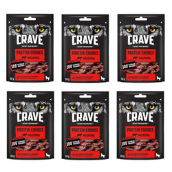 6x55g Crave Przysmak Dla Psa Z Wołowiną Bezzbożowe Kosteczki