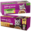 Whiskas Adult 80x85g Mokra Karma Dla Kota Tasty Mix Wybór Szefa Kuchni W Sosie + Pure Delight Drobiowe Frykasy W Galaretce