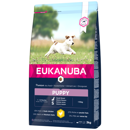 EUKANUBA Puppy z Kurczakiem 3kg Sucha Karma Dla Szczeniąt Małych Ras