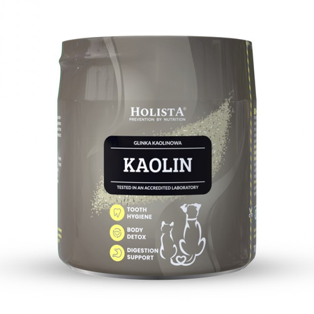 Holista Kaolin 70g Naturalna Glinka Kaolinowa Dla Psa i Kota Wsparcie Trawienia Detoks i Higiena Jamy Ustnej