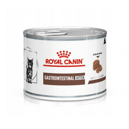 Royal Canin Veterinary Gastrointestinal 6x195g Mokra Karma Dla Kociąt Z Wrażliwym Układem Pokarmowym Mus