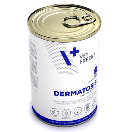 Vet Expert Dermatosis Mokra Karma Dla Psa Łosoś Z Ziemniakami 400g Zdrowa Skóra I Sierść