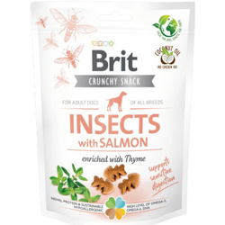 BRIT CARE Karma Przysmaki Premium dla Psa z Owadami i Łososiem 200g