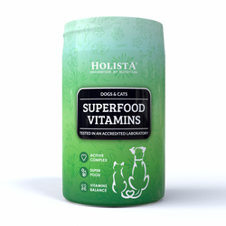 Holista Superfood Vitamins 200g Suplement Dla Psa i Kota Odporność Metabolizm Zdrowa Skóra i Sierść