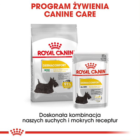 Royal Canin CCN Dermacomfort 24x85g Karma Mokra Pasztet Dla Psów Dorosłych O Wrażliwej Skórze Skłonnej Do Podrażnień