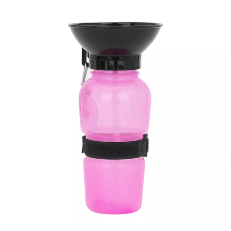 BUTELKA turystyczna dla psa  500ml BIDON na spacer RÓŻOWA