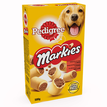 Przysmak Pedigree Markies 4x500g kruche ciasteczka z kością szpikową