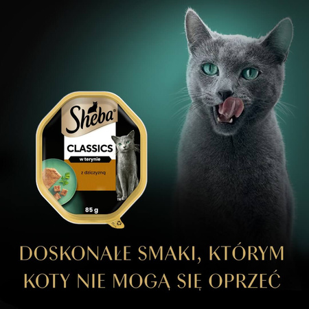 Sheba Classics Tacka 85g Mokra Karma Pełnoporcjowa Dla Kota Z Dziczyzną W Terynie
