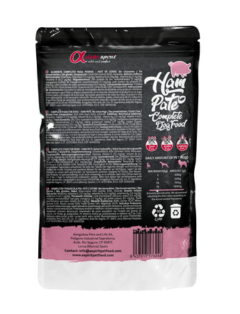 Alpha Spirit Ham Pate Pasztet z Wieprzowiny 100g Saszetka - Karma Mokra dla Psów