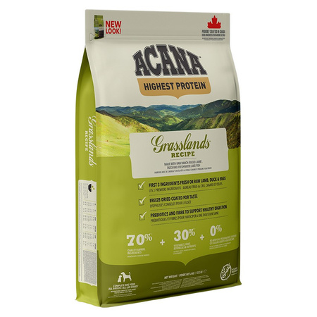 Acana Highest Protein Grasslands Dog 6kg Sucha Karma Dla Psa z Jagnięciną i Kaczką