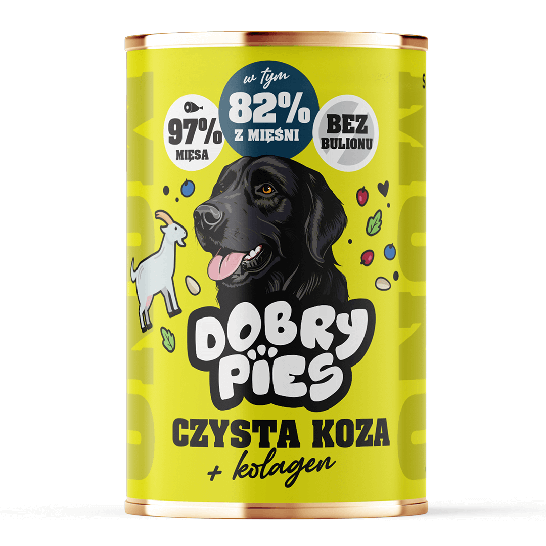 Dobry Pies Mono Koza Monoproteinowa Mokra Karma Dla Dorosłych Psów Koza I Kolagenem