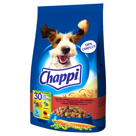 Chappi Sucha Karma Dla Psa Z Wołowiną, Drobiem I Warzywami 500g
