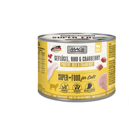 MAC's 12x200g Bezzbożowa Mokra Karma Dla Dorosłych Kotów Mix 6 Smaków