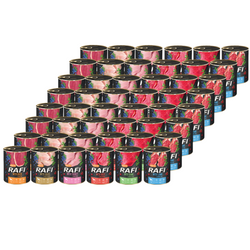 Rafi Mokra Karma dla Dorosłych Psów 6 Smaków Puszka Zestaw 48 x 400 g