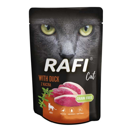 Mokra Karma dla Kota Rafi Cat Adult z Kaczką Saszetka 100g