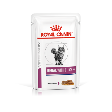 ROYAL CANIN VETERINARY HEALTH NUTRITION RENAL WITH CHICKEN Wet Pet Food for Cat