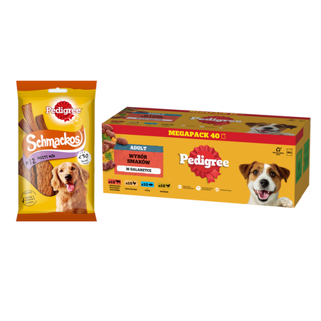 PEDIGREE Adult saszetka 40x100g Mix Smaków +GRATIS