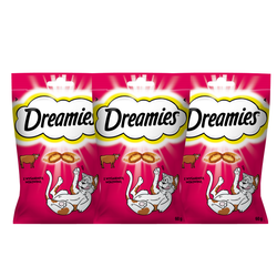 Dreamies 3x60g Przysmaki Dla Kota Z Kremowym Nadzieniem Wołowina