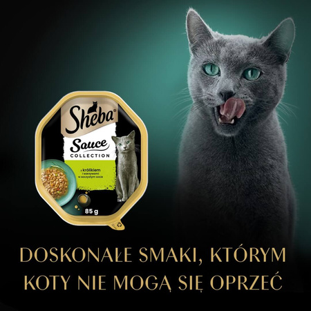SHEBA Sauce Collection 85g Z Królikiem I Warzywami Mokra Karma Dla Kotów W Sosie