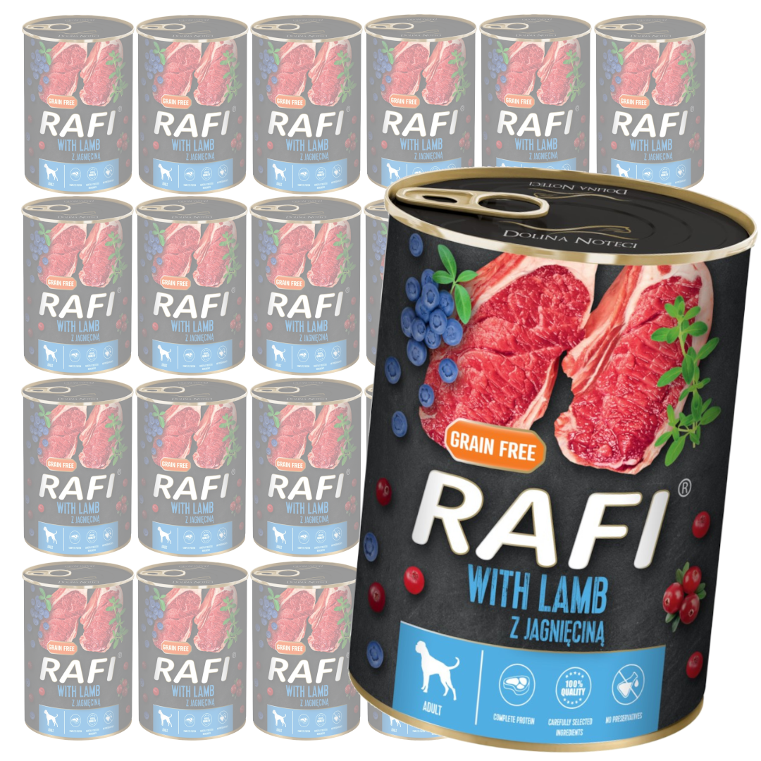 Rafi Bezzbożowa Mokra Karma Dla Psa Z Kaczką Żurawiną I Borówką