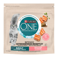 Purina ONE Bifensis Adult 1,1kg Sucha Karma Dla Kota z Łososiem
