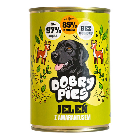 Dobry Pies 7x400g Mokra Karma Dla Dorosłych Psów Wszystkich Ras Zestaw 7 Smaków 6+1 GRATIS