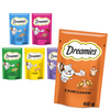 Dreamies Przysmaki Dla Kota 6x60g Chrupiące Paszteciki z Nadzieniem Mix 6 Smaków