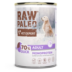 Raw Paleo Adult Monoprotein 400g Mokra Karma Dla Psa z Kaczką