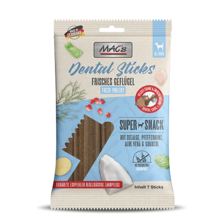 Mac's Dog Dental Stick 180g Drobiowy Przysmak Dentystyczny Dla Psa