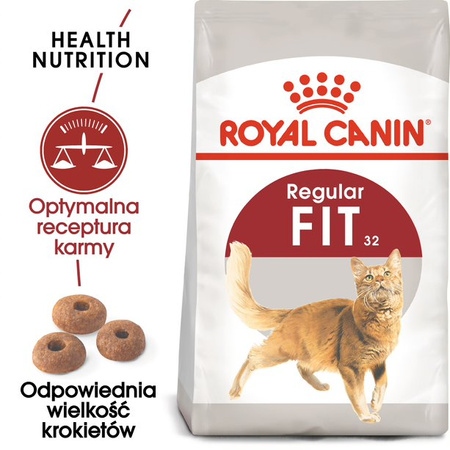 Royal Canin Regular Fit 32 Adult 2kg Karma Sucha Dla Kotów Dorosłych Wspierająca Idealną Kondycję