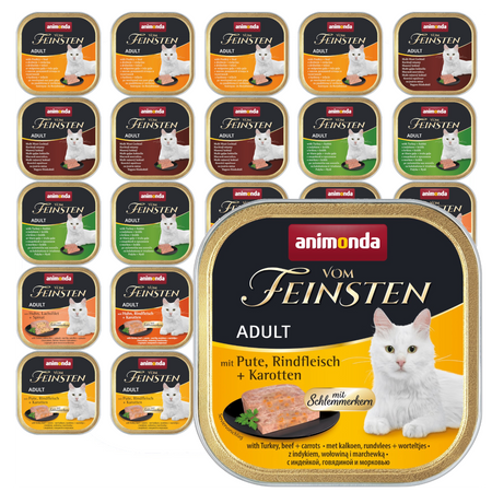Animonda Vom Feinsten Adult 24x100g Mokra Karma dla Kota Mix Smaków 