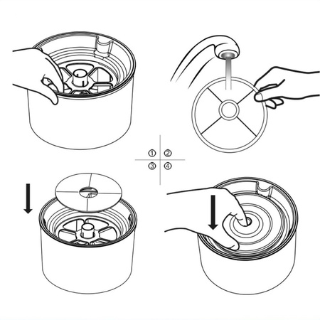 Fontanna Dla Kota I Psa 2,4L Automatyczny Dozownik Wody Poidełko Z Filtrem