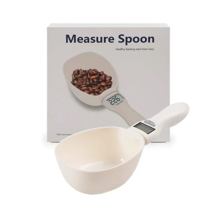 Łyżka z Miarką Przenośna Waga Na Karmę Dla Psa Kota 800g