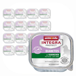 Animonda Integra Protect Diabetes 16x100g Mokra Karma z Królikiem Dla Kota z Cukrzycą