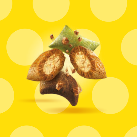 Dreamies Shake Ups Multivitamins 6x55g Przysmak Dla Kota z Owocami Morza o Smaku Łososia Tuńczyka i Krewetek