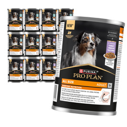 Purina Pro Plan Everyday Nutrition All Size Adult 12x400g Mokra Karma Dla Psa Bogata w Indyka i Rybę w Galaretce