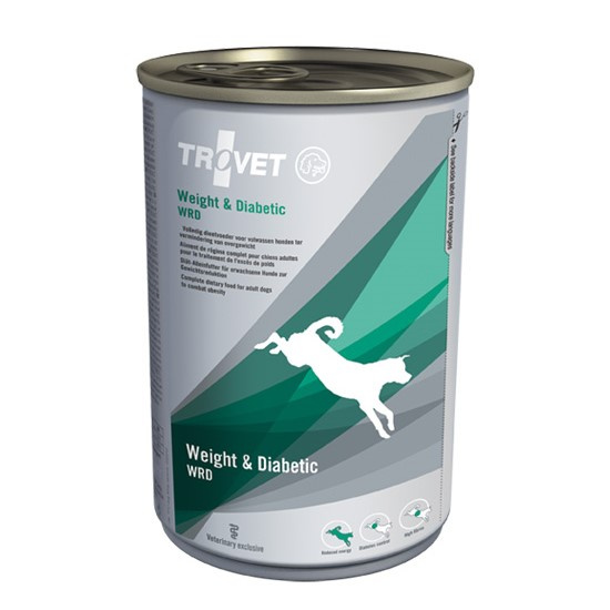 Trovet Weight & Diabetic WRD 400g Dietetyczna Mokra Karma Dla Psa Z Nadwagą I Cukrzycą