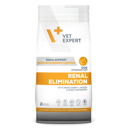 Vet Expert Renal Elimination 2kg Sucha Karma Weterynaryjna Dla Psów z Niewydolnością Nerek Królik z Kaczką