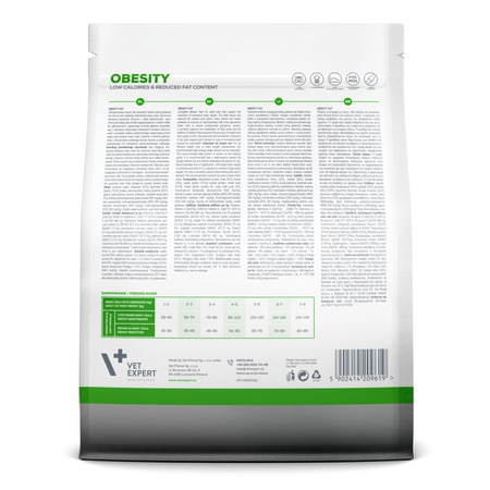 Vet Expert Obesity Sucha Karma Dietetyczna Dla Kota Z Drobiem 400g Redukcja Masy Ciała