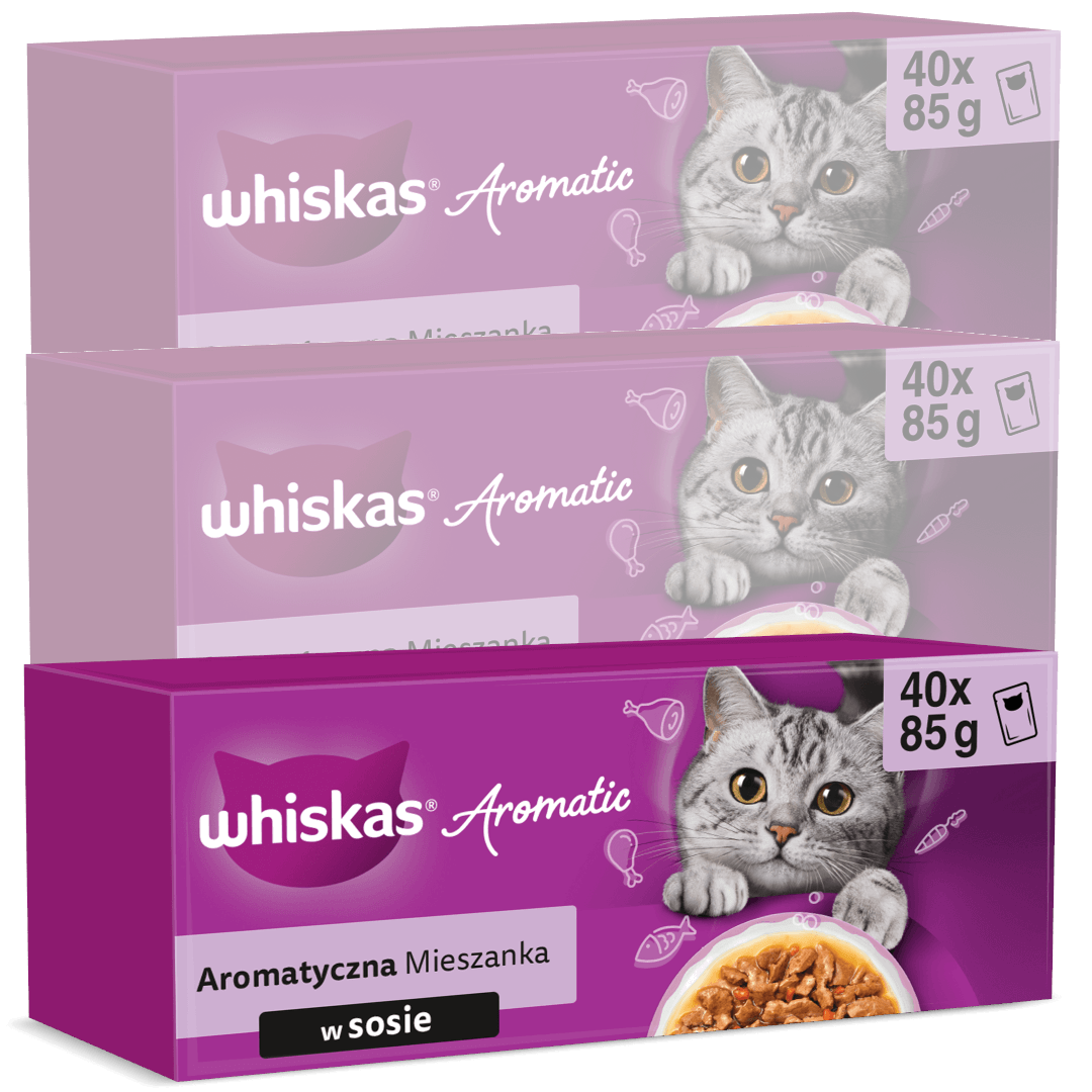 Whiskas Aromatic Adult Mokra Karma Dla Kotów Aromatyczna Mieszanka W Sosie
