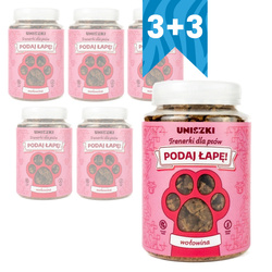 Uniszki Trenerki Wołowina 6x150g Przysmak Treningowy Dla Psa