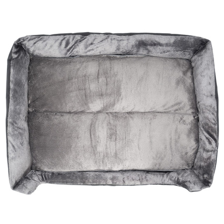 Legowisko prostokątne dla psa L 95x72cm CZARNE z wyjmowaną poduszką 85x62cm