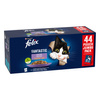 Felix Fantastic Mokra Karma Dla Kota Wybór Smaków W Galaretce 44x85g + 44x85g GRATIS Wołowina Kurczak Łosoś Tuńczyk