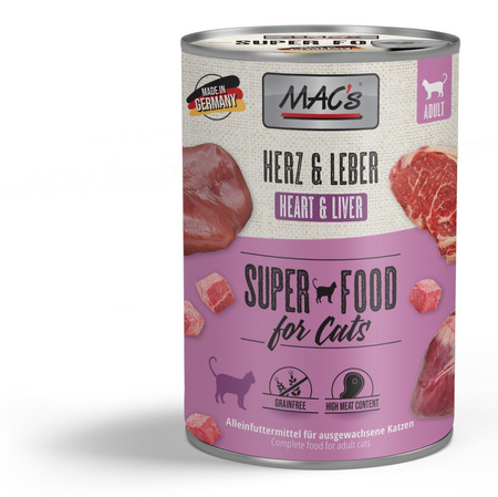 MAC's Cat Mokra Karma Dla Kota Mix Smaków 12x400g Drób Cielęcina Indyk Jagnięcina Łosoś Kurczak