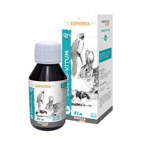 Biofeed Euphoria Dermo-Vitum Egzo 30ml Preparat Na Sierść I Skórę Dla Królików I Gryzoni