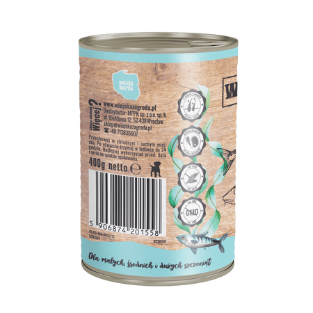 Wiejska Zagroda Puppy Rybna uczta 400g - Karma mokra dla szczeniąt, 94% mięsa